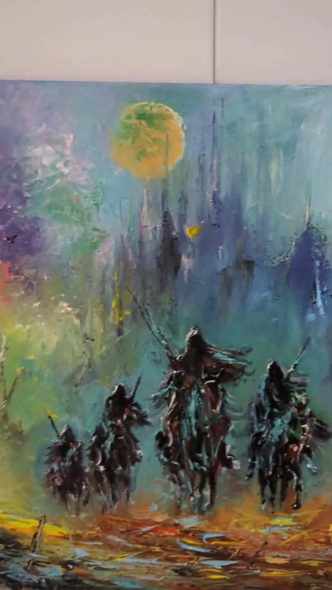 Adventure and Mystery for Those Who Love Them — video of Volodymyr Myriyevskyy painting in the studio