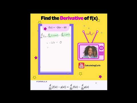 Finding Mr. Derivative
