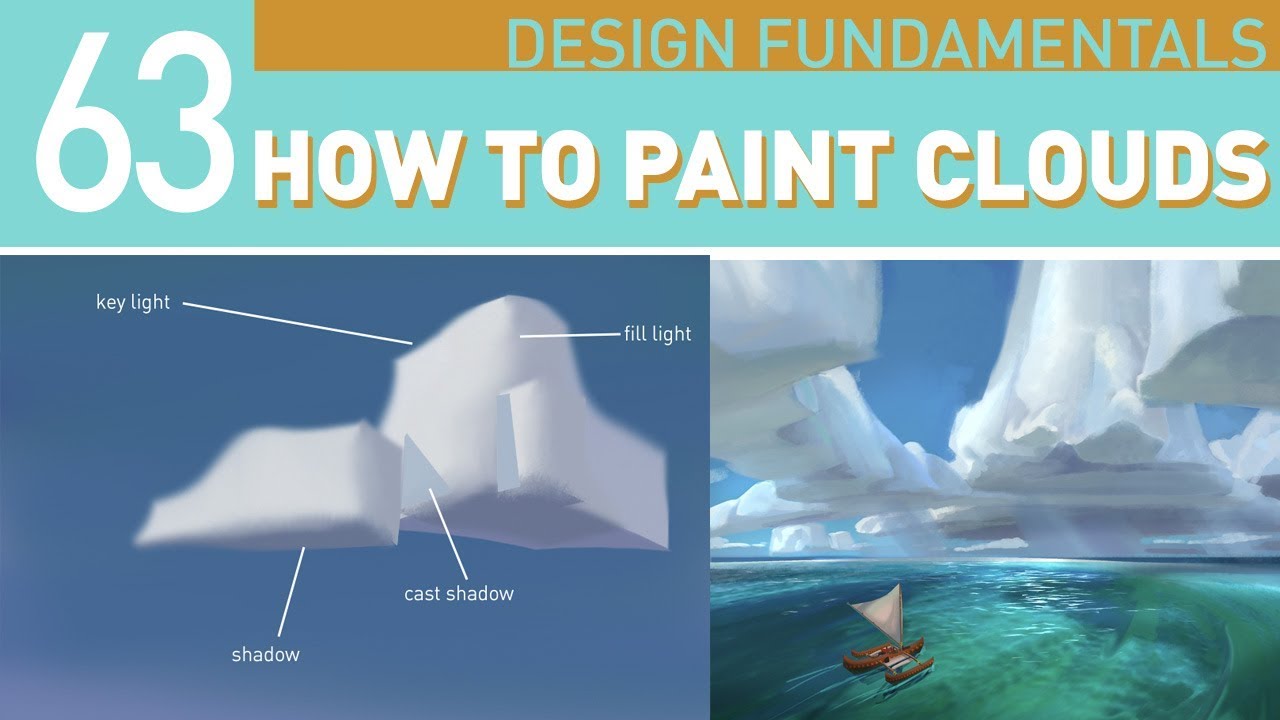 how to paint clouds design them from reference youtube clouds design