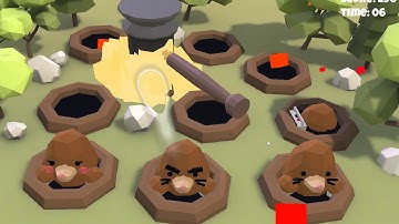 whack a mole in unity with Tobii Eye Tracking