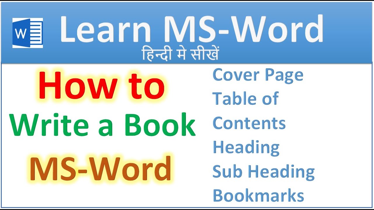 How to Write a Book Using Microsoft Word > Kindlepreneur