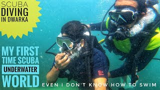 First Experience of Scuba Diving🤿🐟| SCUBA DIVING IN SHIVRAJPUR at DWARKA |Gujarat Coastal Ride |Ep.3