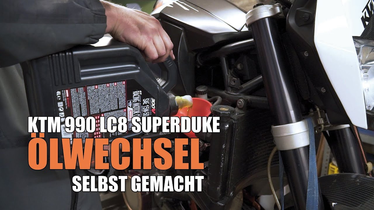 KTM Super Duke 990 950 LC8 Ölwechsel - auch Adventure, Enduro