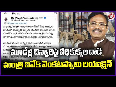 Minister Vivek Venkataswamy Reacts On Street Dogs Attack Incident In Sultanabad | V6 News - V6NEWSTELUGU