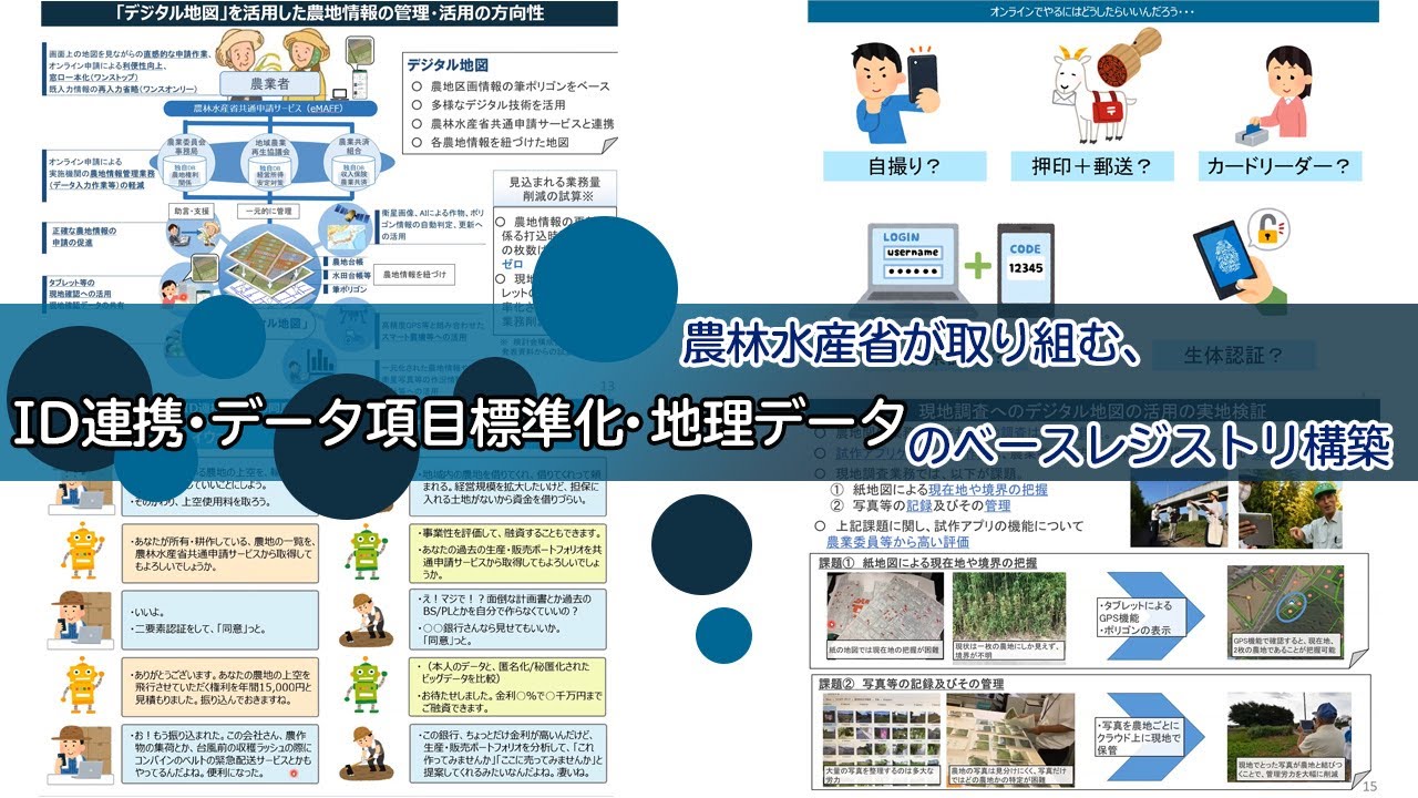 09 15 農林水産省が取り組む Id連携 データ項目標準化 地理データのベースレジストリ構築 Youtube 09 15 農林水産省が取り組む Id連携 データ項目標準化 地理データのベースレジストリ構築 Youtube