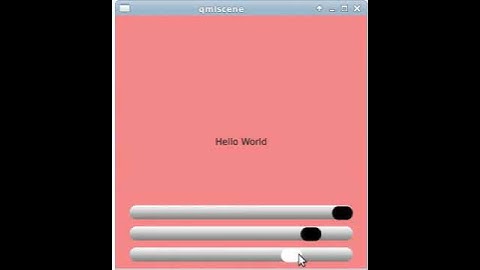 qml example: set background color interactively with hsla(hue, saturation, lightness, alpha).