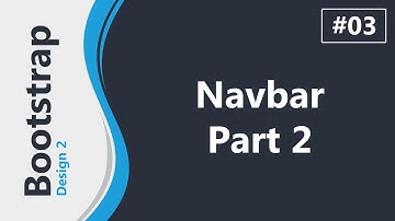 Twitter Bootstrap 3 Design 2 In Arabic #03 - Creating Navbar Part 2