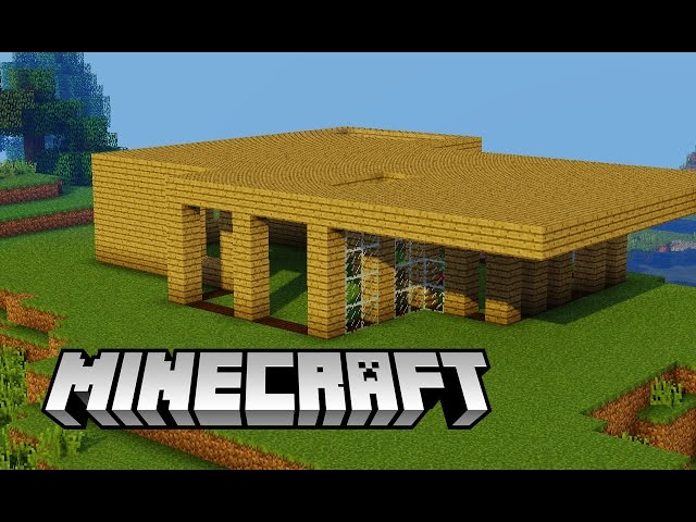 Minecraft Tutorial : Casa Moderna de Madeira no Survival 