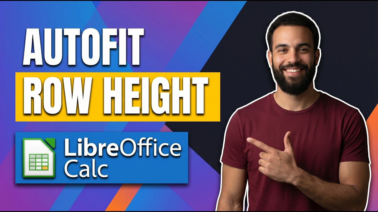 How To AutoFit Row Height In LibreOffice Calc (Easy Guide) - YouTube