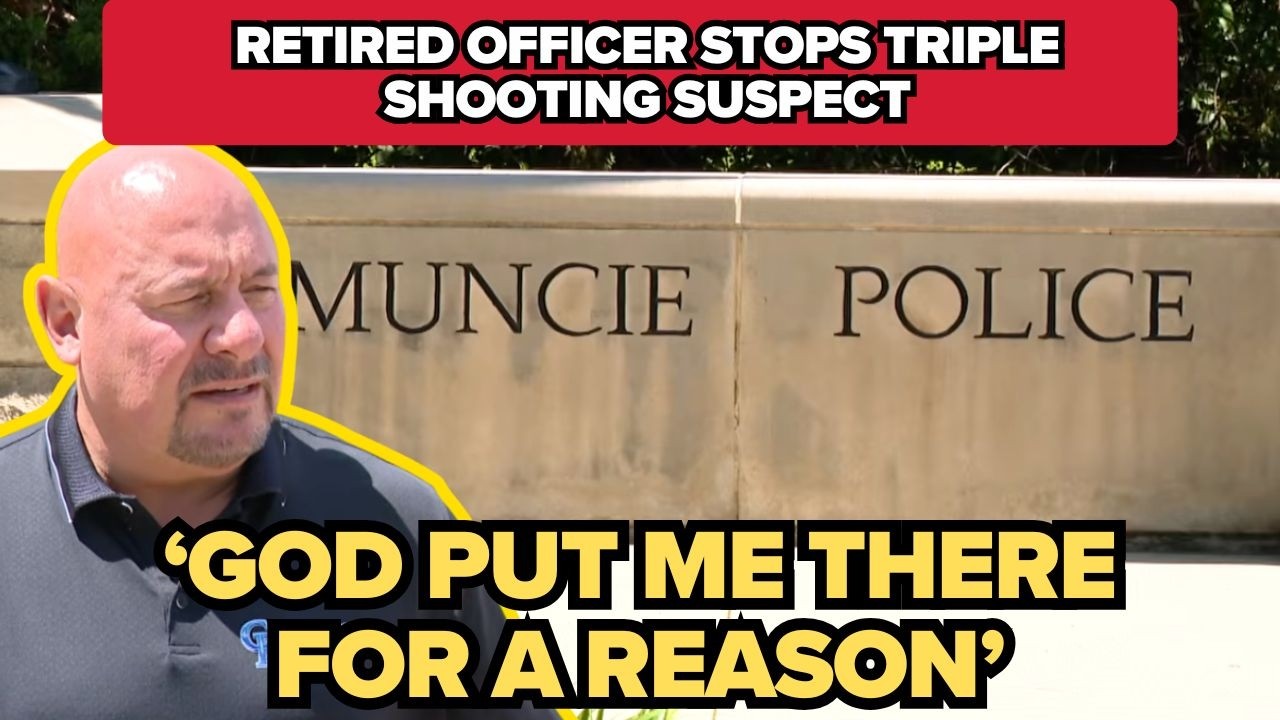Retired Muncie police officer stops suspect in triple shooting - YouTube
