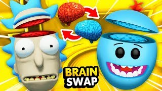 Swapping RICKS BRAIN With MEESEEKS BRAIN (Rick and Morty: Virtual Rickality Gameplay)