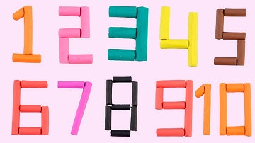 Play Doh Number | 1 to 10 | Learn Numbers 1to 10 | Learning Videos for Kids | Number Song | Rhymes