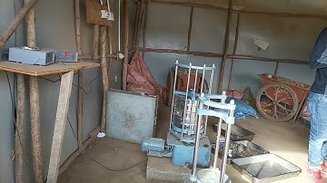 Sieve analysis test with mechanical vibration