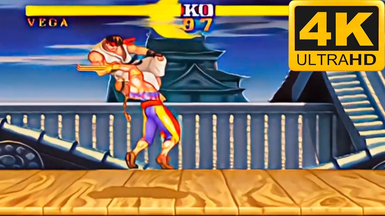 Street Fighter II Turbo - Vega (Arcade / 1992) 4K 60FPS 