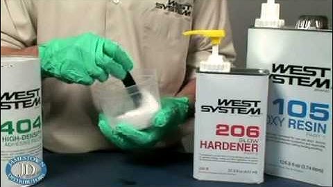 West System Adding Fillers