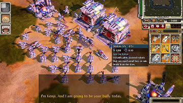 Command and Conquer : Red Alert 3 - Beating 5 Bots on Brutal difficulty as Empire