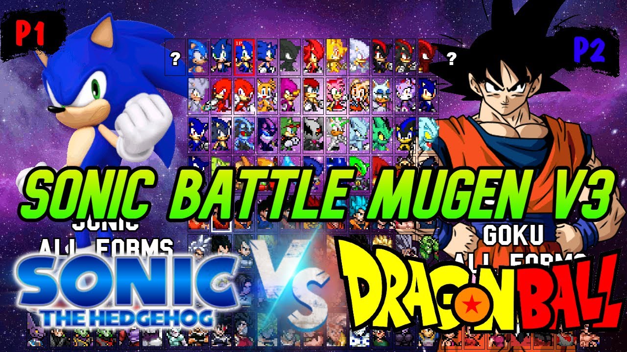 SONIC VS SHADOW IN A MUGEN FIGHT 