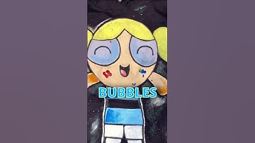 BUBBLES #bubbles #powerpuffgirls #kunst #schilderen #customclothing #fanart #cartoonnetwork #shorts