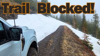 Avalanche blocking the trail : Off-Road Ford Tremor F-150