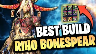 RIHO BONESPEAR BEST BUILD, GUIDE, MASTERIES, BLESSING | RAID: SHADOW LEGENDS