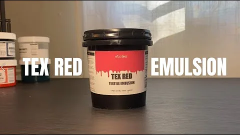 Ecotex Tex Red Emulsion for Screen Printing | by Screenprintdirect.com