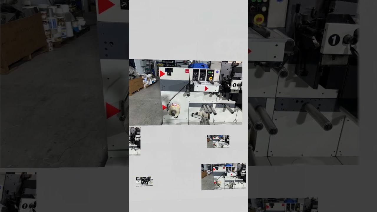 NILPETER F2400 6COLOR FLEXOGRAPHIC ROTARY DIE CUT LABEL PRINTING MACHINE - FOR SALE