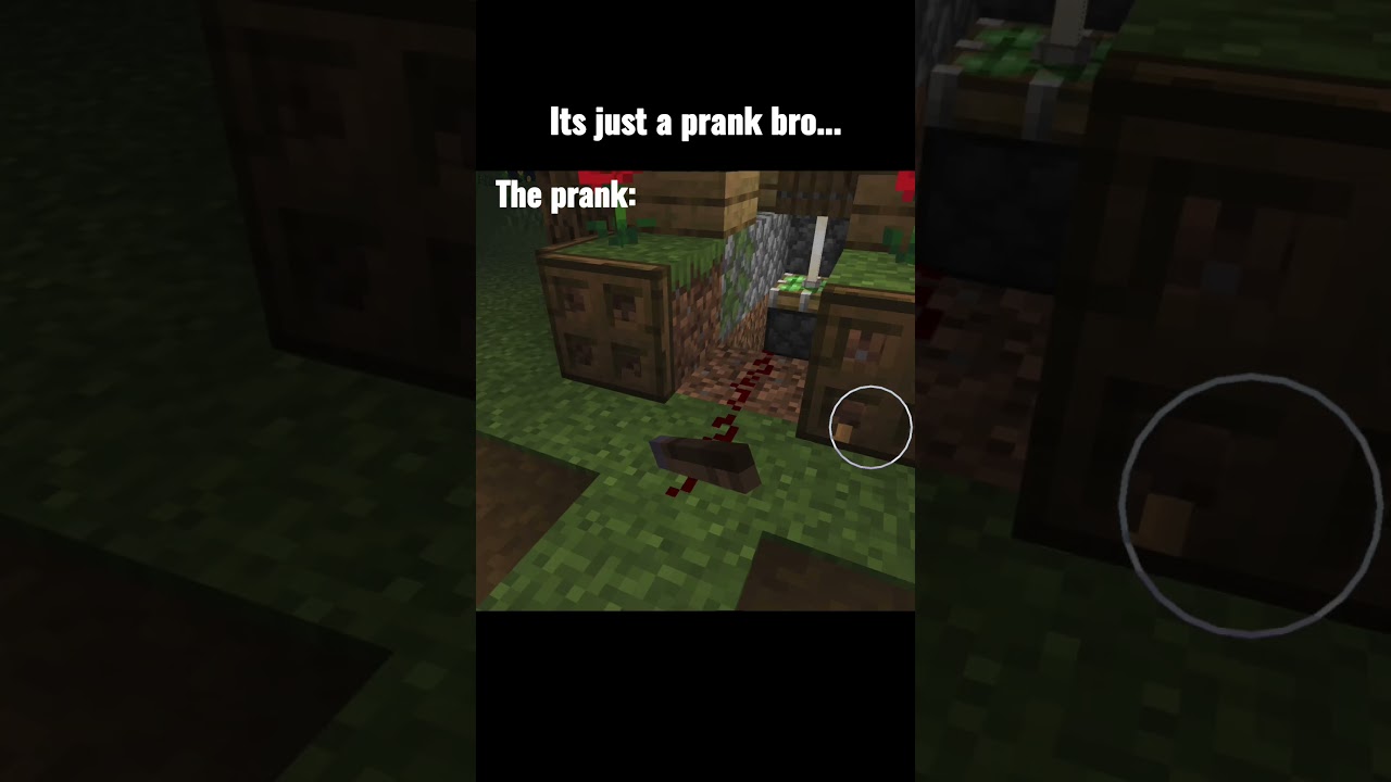 It's just a prank bro...💀 #shorts  #minecraft