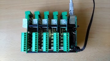 Raspberry Pi controlling 50 relays, no wires, no extra power supply