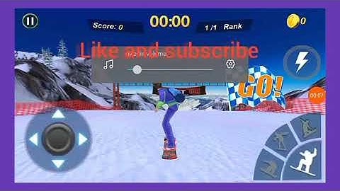 playing snowboard master 3D