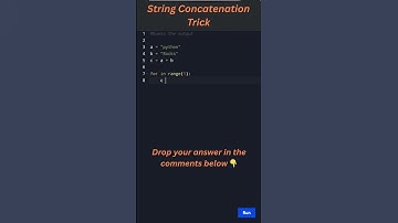 🔥 The Sneaky String Concatenation Trick in Python! 😲 | Python Tips & Tricks #trending #coding