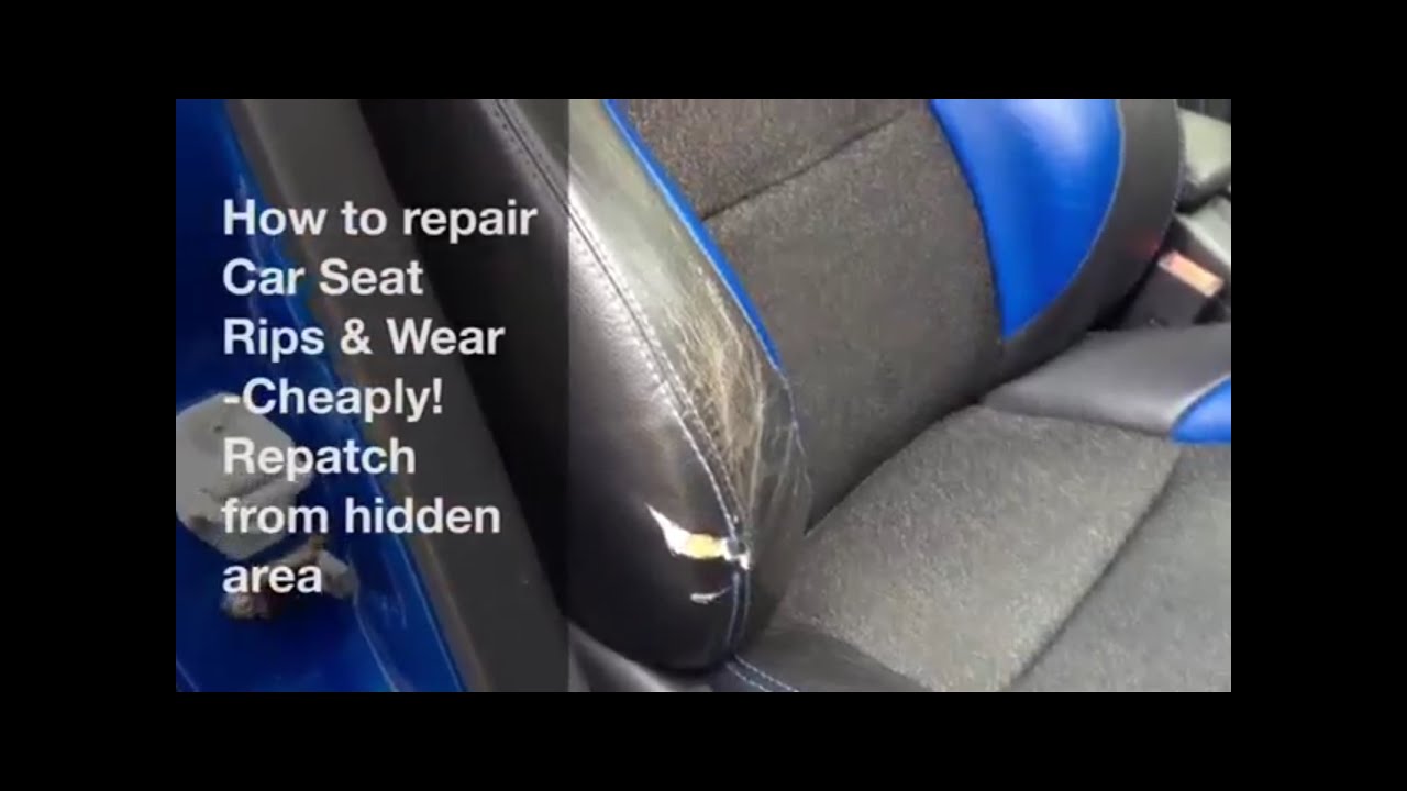How To Fix A Torn Car Seat Ly Mg Rover And Others You - How To Repair Large Tear In Vinyl Car Seat