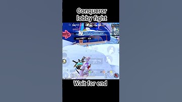 Conqueror lobby fight 😲 #bgmi #gaming #shorts