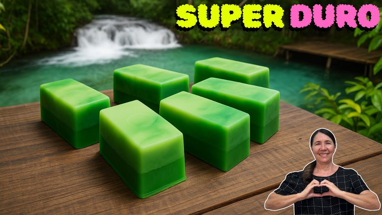 🔴COLOQUEI SÓ 1 INGREDIENTE NESSE SABÃO SEM SODA E ELE FICOU DURO IGUAL PEDRA! INACREDITÁVEL!