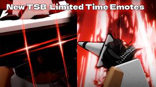 New TSB Limited Time Emotes | The Strongest Battlegrounds