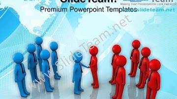 Two Team Shaking Hands PowerPoint Templates ppt Themes 1112 Slides Backgrounds