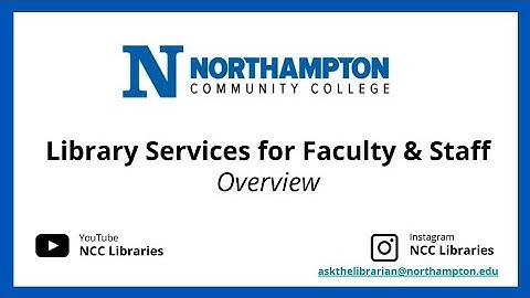 Library Services for Faculty and Staff