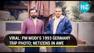 PM Modi’s 30-yr-old photo in Germany goes viral amid Europe tour; triggers ‘then and now’ comparison