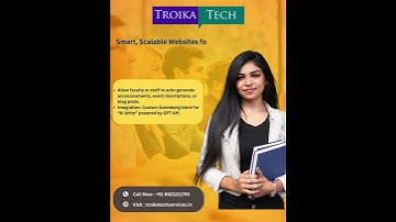 AI WordPress Websites for Educational Institutes in Chennai - Troika Tech Services