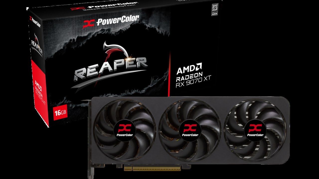 UNBOXING POWER COLOR REAPER AMD RADEON RX 9070 XT 16GB #unboxing # ...