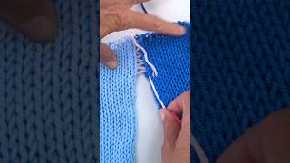 Mattress stitch PERFECTLY every time with this one trick #knitting #tutorial #sentro