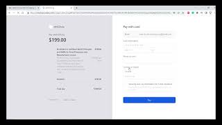Purchasing a course using Stripe and using a coupon code