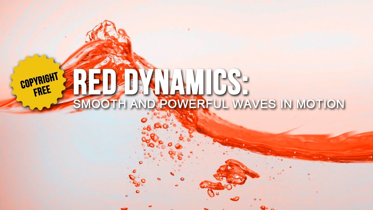 Red Dynamics: Smooth and powerful waves in motion | Copyright Free | No ...