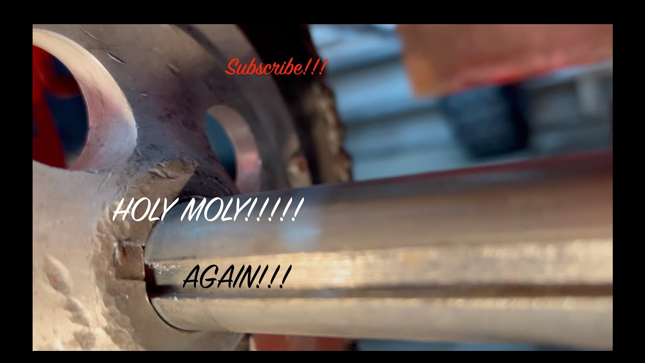 I MADE A HOME MADE GO KART AXLE KEY WAY