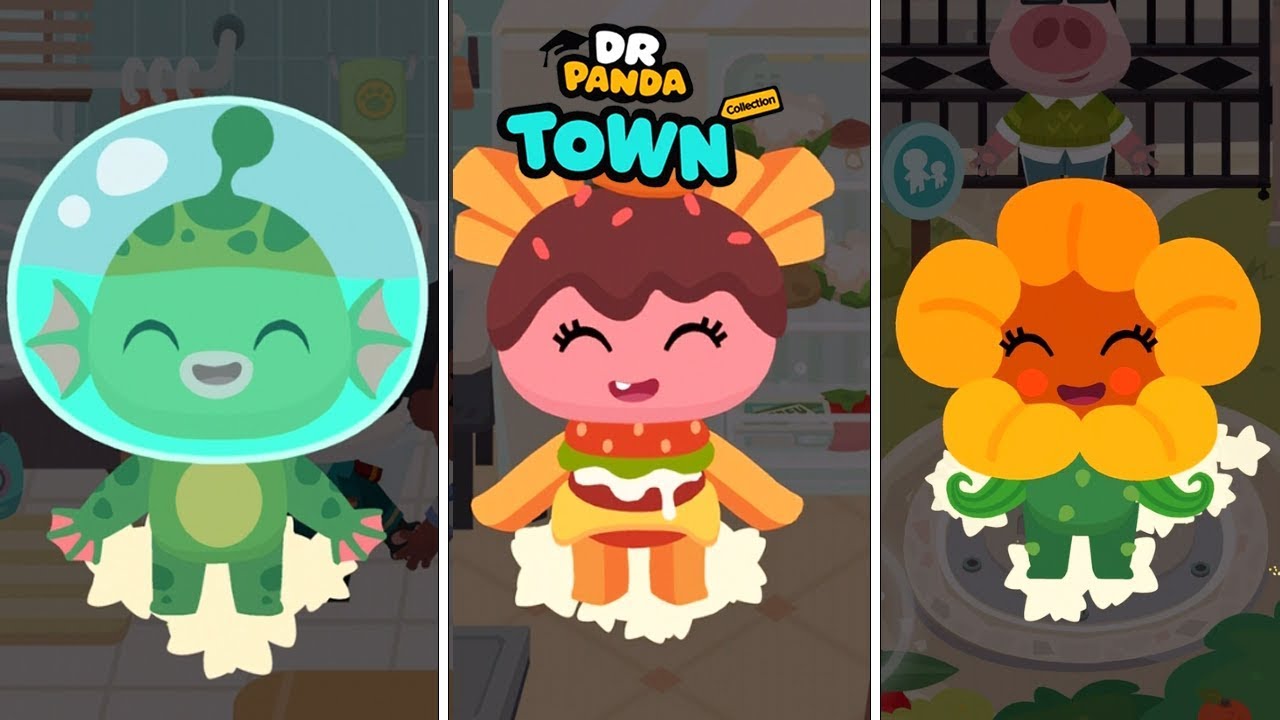 Dr. Panda Town Collection - Find All Secret Monster in Town - YouTube