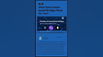 The Rise of Intent-based Bridges