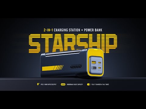 The Future Starship World's Most Powerful 2-in-1 40000mAh Portable Power Bank