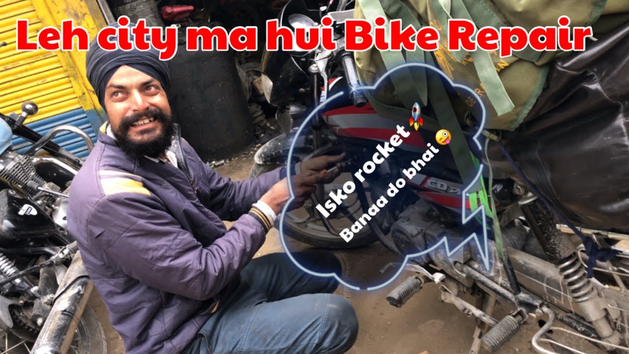 karu to Leh City Leh ma hua bike repair👍 lehcity lehladakh