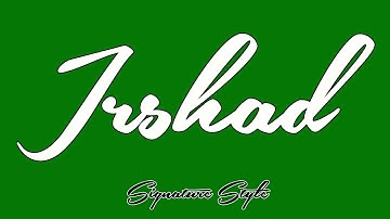 Irshad Name Signature Style | Irshad Signature Style | I Name Signature Styles