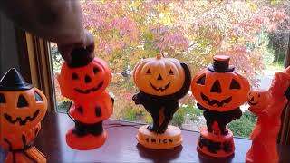 Halloween Empire Blow  Mold Pumpkin Vintage 1969