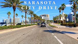 [4K] SARASOTA Gulf Coast Drive - Sarasota, Florida - Relaxing 4K Scenic Driving Tour